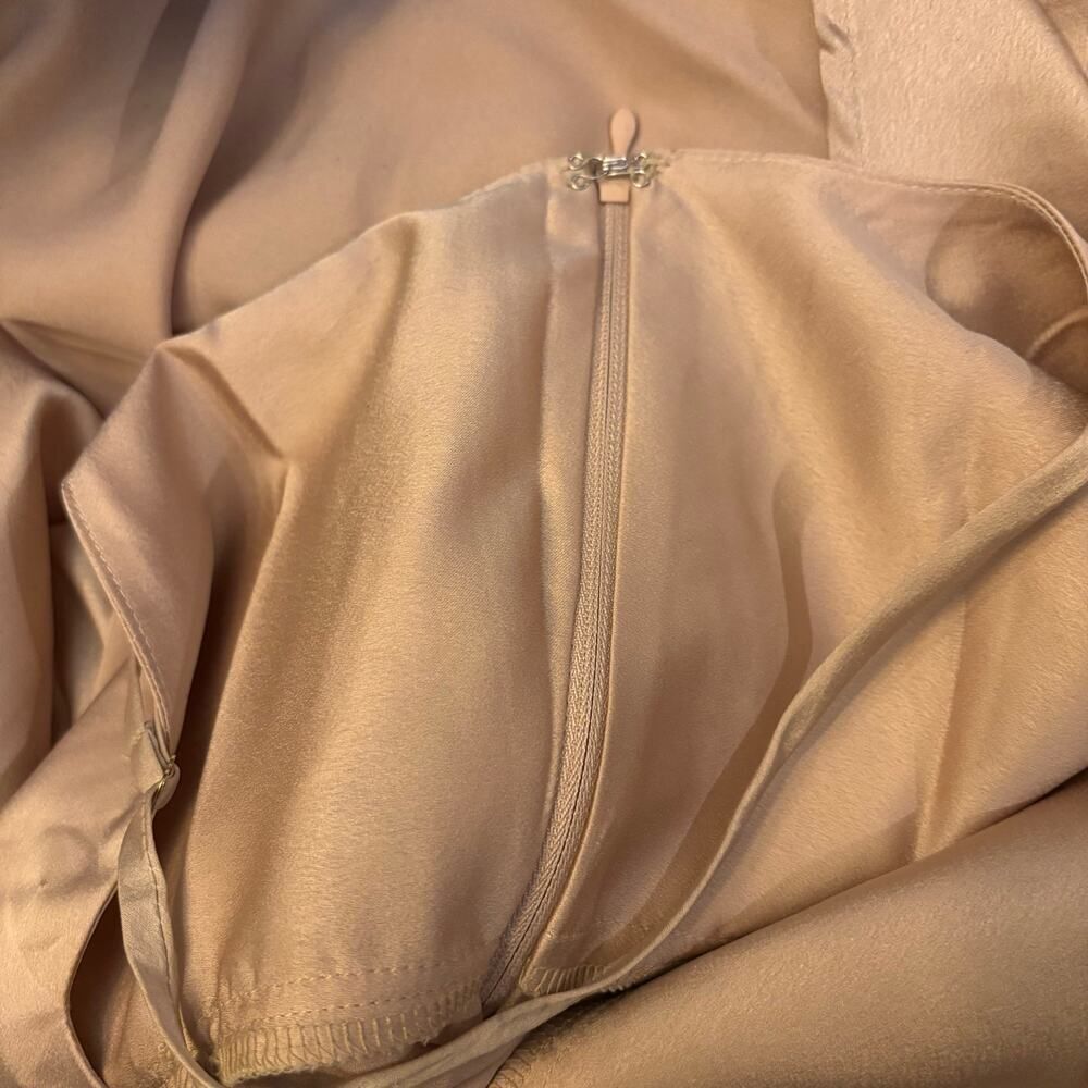 Show Me Your Mumu Satin Maxi Slip Dress Champagne Blush Bridesmaid Wedding Guest - Picture 5 of 7